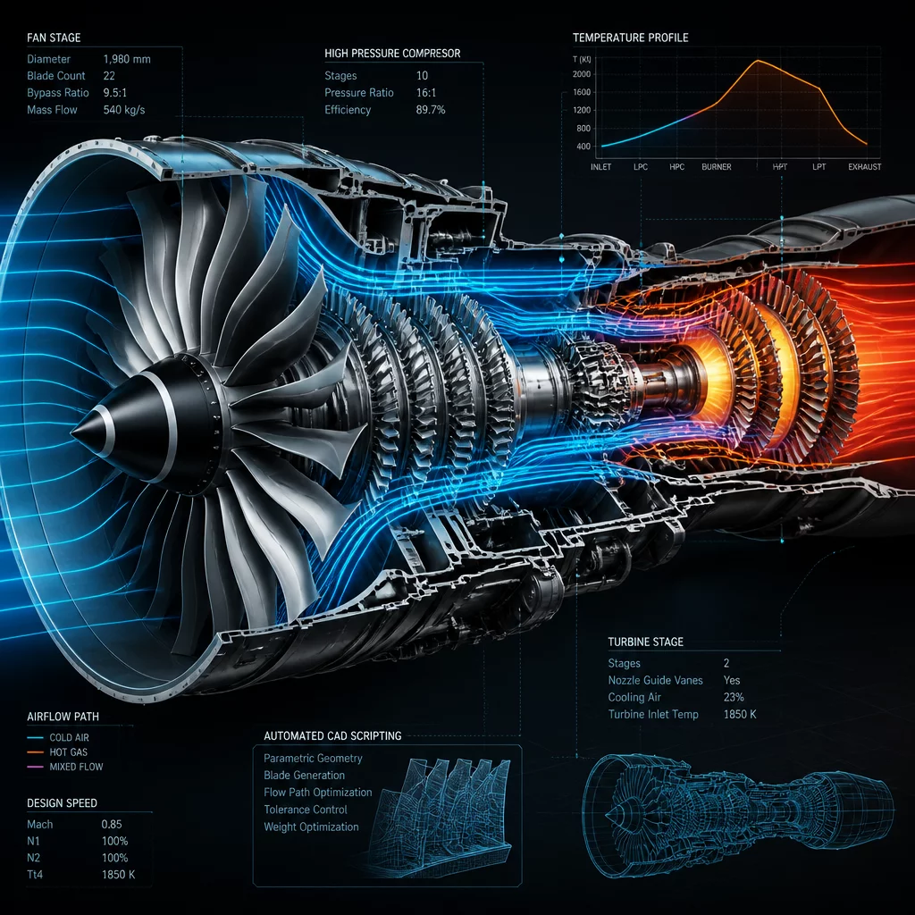 Automating Turbine Engine Flow Path Design